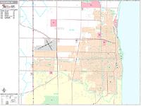 Kenosha Wall Map Zip Code