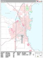 Oshkosh Wall Map Zip Code
