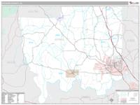 Autauga County, AL Wall Map Zip Code