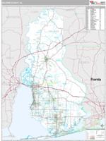 Baldwin County, AL Wall Map Zip Code