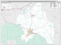 Bibb County, AL Wall Map Zip Code