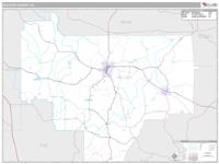 Bullock County, AL Wall Map Zip Code