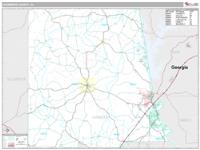 Chambers County, AL Wall Map