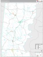 Choctaw County, AL Wall Map Zip Code