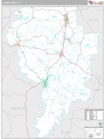 Clarke County, AL Wall Map Zip Code