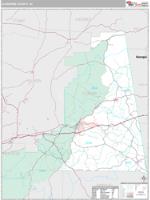 Cleburne County, AL Wall Map