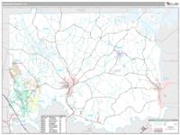 Elmore County, AL Wall Map Zip Code