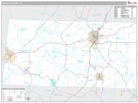 Franklin County, AL Wall Map Zip Code