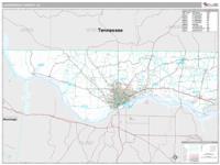 Lauderdale County, AL Wall Map Zip Code