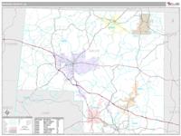 Marion County, AL Wall Map Zip Code