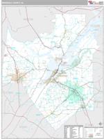 Marshall County, AL Wall Map Zip Code