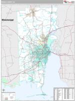 Mobile County, AL Wall Map Zip Code