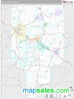 Tallapoosa County, AL Wall Map Zip Code