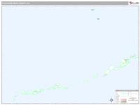 Aleutians West County, AK Wall Map Zip Code