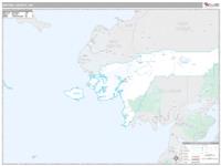 Bethel County, AK Wall Map Zip Code