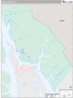 Juneau County, AK Wall Map Zip Code
