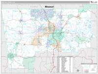 Benton County, AR Wall Map Zip Code