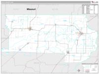Clay County, AR Wall Map Zip Code