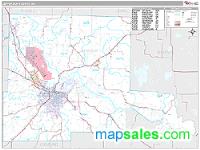 Jefferson County, AR Wall Map Zip Code