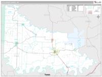 Little River County, AR Wall Map Zip Code