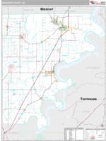 Mississippi County, AR Wall Map Zip Code
