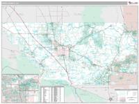 Kern County, CA Wall Map Zip Code