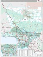 Los Angeles County, CA Wall Map