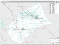 Merced County, CA Wall Map Zip Code