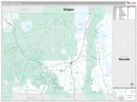 Modoc County, CA Wall Map Zip Code