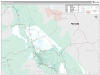 Mono County, CA Wall Map Zip Code
