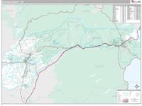 Nevada County, CA Wall Map Zip Code