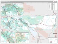 Riverside County, CA Wall Map Zip Code
