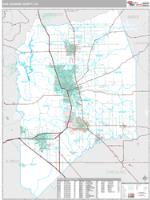 San Joaquin County, CA Wall Map Zip Code