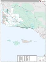 Santa Barbara County, CA Wall Map