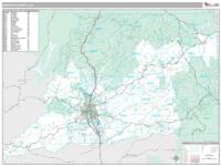 Shasta County, CA Wall Map Zip Code