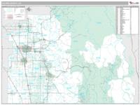 Tulare County, CA Wall Map Zip Code