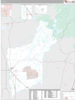 Yuba County, CA Wall Map Zip Code