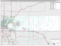 Adams County, CO Wall Map Zip Code