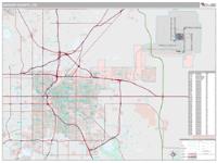 Denver County, CO Wall Map Zip Code