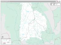 Jackson County, CO Wall Map Zip Code