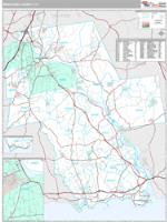 Middlesex County, CT Wall Map Zip Code