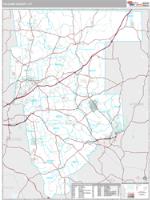 Tolland County, CT Wall Map Zip Code