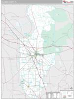 Columbia County, FL Wall Map Zip Code