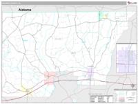 Holmes County, FL Wall Map Zip Code