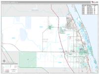 Indian River County, FL Wall Map Zip Code