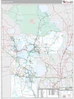Lake County, FL Wall Map Zip Code