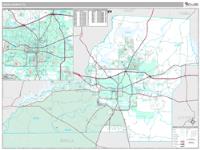 Leon County, FL Wall Map Zip Code