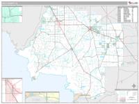 Levy County, FL Wall Map Zip Code