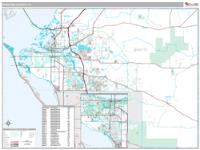 Manatee County, FL Wall Map Zip Code