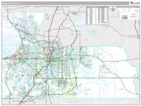 Orange County, FL Wall Map Zip Code
